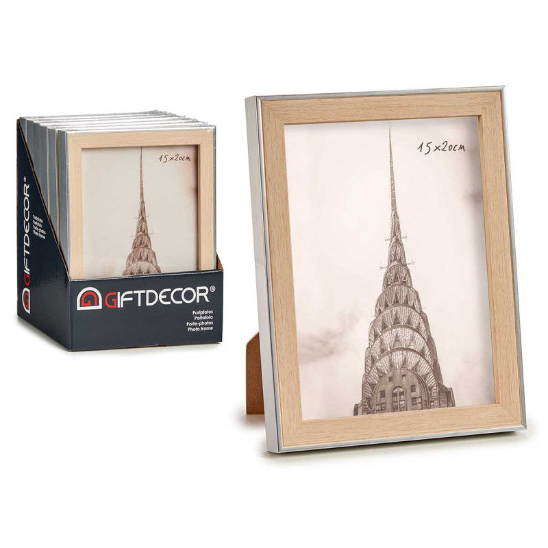  13X20CM SILVER WOOD COLOUR PHOTOFRAME
