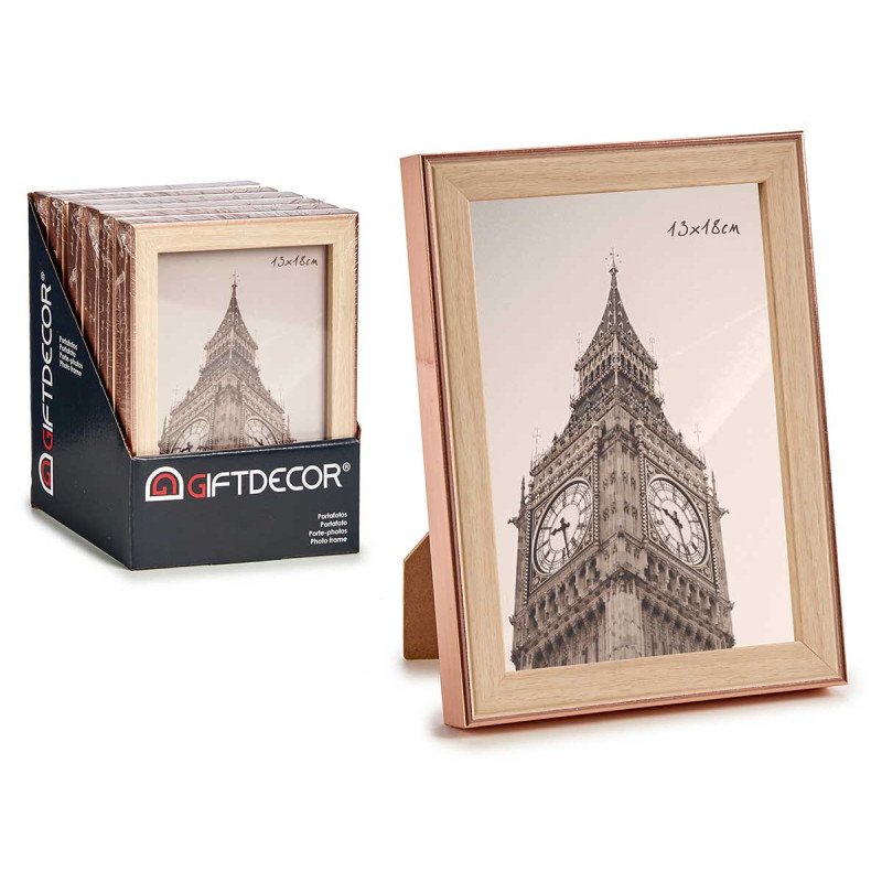 13X18CM COPPER WOOD COLOUR PHOTOFRAME 
