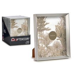 PLASTIC PHOTOFRAME SILVER MOLD 20X25CM