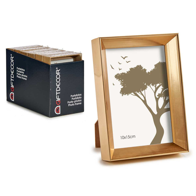 PLASTIC PHOTOFRAME GOLD MOLD 10X15CM