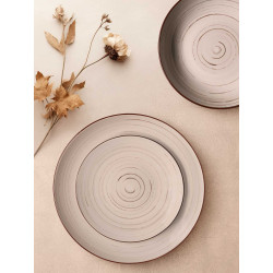 SET 18PCS TABLEWARE EARTH SPIRAL