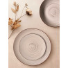 SERVIÇO DE MESA 18 PEÇAS ESPIRAL COR TERRA