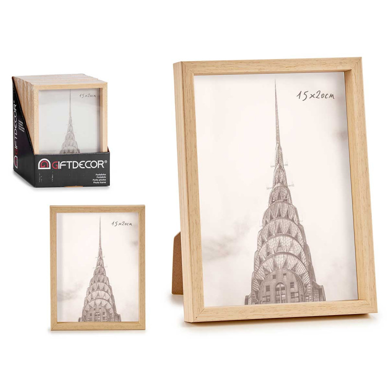 PHOTOFRAME PLASTIC NATURAL 15X20CM ASST2