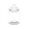 ROUND SMOOTH GLASS JAR WITH LID 250ML