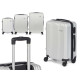 SET 3 CABIN SLATTED SUITCASE LIGHT GRAY