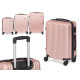 SET 3 VALIGIA NASTRO ABS ROSA