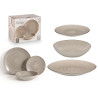 SERVIÇO DE MESA 18 PEÇAS ESPIRAL CINZENTO