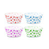 SET 150 PAPER MOULDS DOTS 8CM ASSORT 4