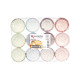 SET 150 PAPER MOULDS DOTS 12CM ASSORT 4