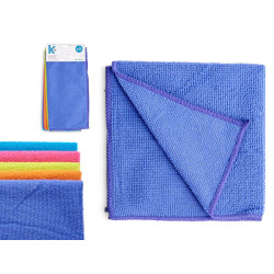 SET 5 PANNI MICROFIBRA 30X30CM 5 COLORI