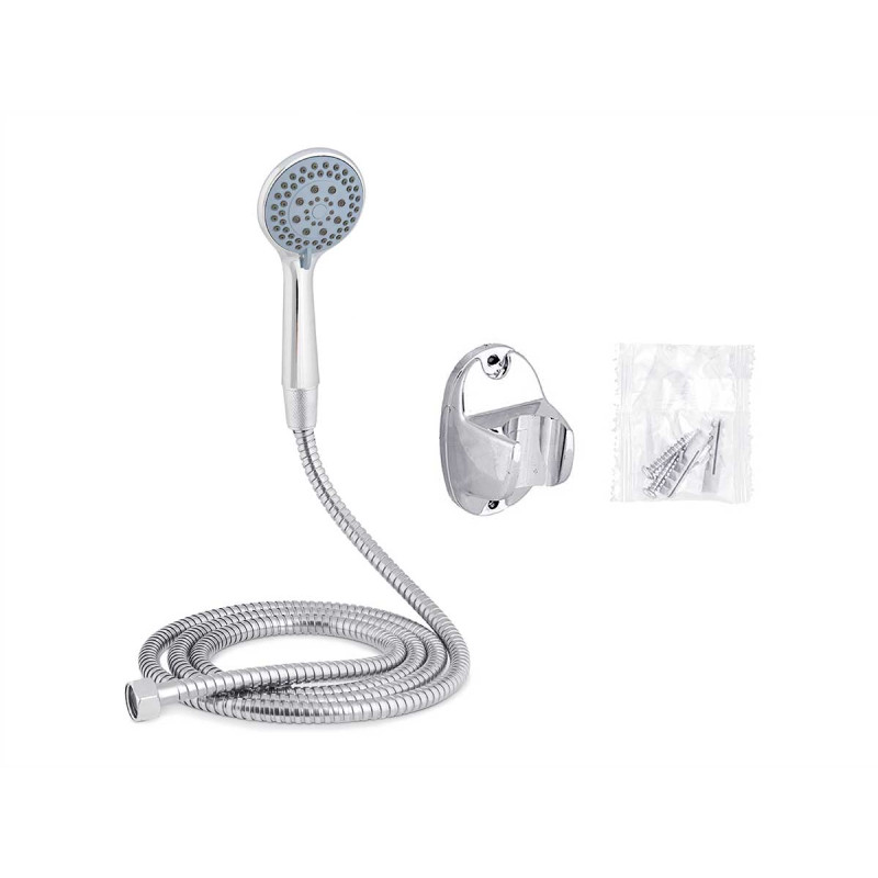 SHOWER HEAD ROUND DIFFUSER AND HOSE 2M