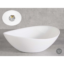 TACA OVAL OPALA 15X14CM