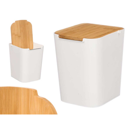 Cestino Portaoggetti Smaltato Bianco In Stile Vintage – Piccolo Bidone In Acciaio Per Bagno, Camera O Ufficio
