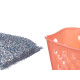 SPUGNE CON CESTINO SET 3 COLORI METALLO ASSORT