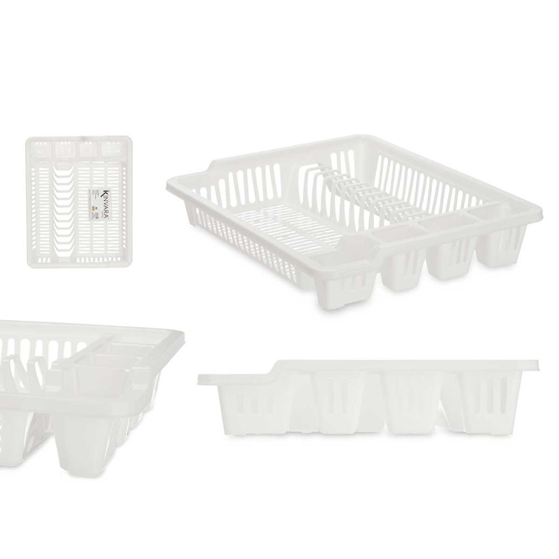 SCOLA PIATTI PLASTICA GRANDE BIANCO