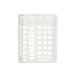 ÉGOUTTOIR VAISSELLE PLASTIQUE GRAND BLANC