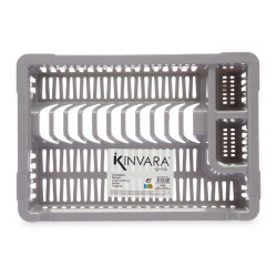 PLASTIC DISH DRAINER SMALL GREY