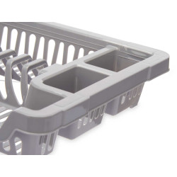 PLASTIC DISH DRAINER SMALL GREY