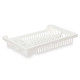 PLASTIC DISH DRAINER SMALL WHITE
