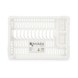 PLASTIC DISH DRAINER SMALL WHITE