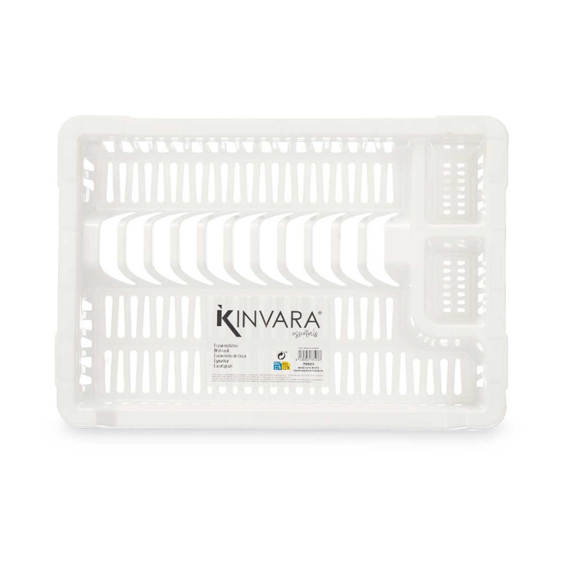 ESCURRIDOR PLATO PLASTICO PEQUEÑO BLANCO