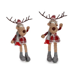CERF AVEC ECHARPE 50CM