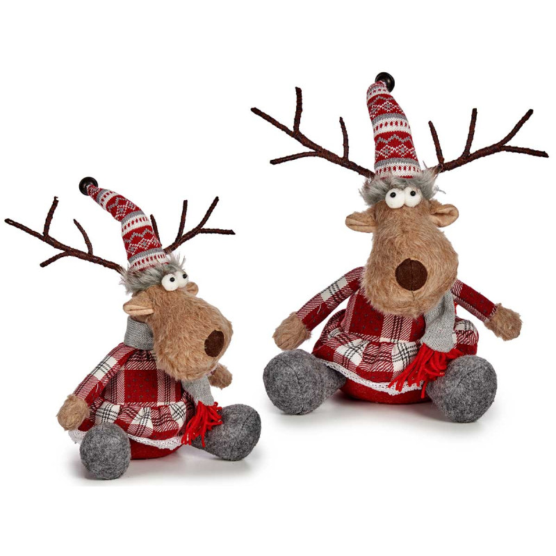 DEER WITH SCARF 28CM