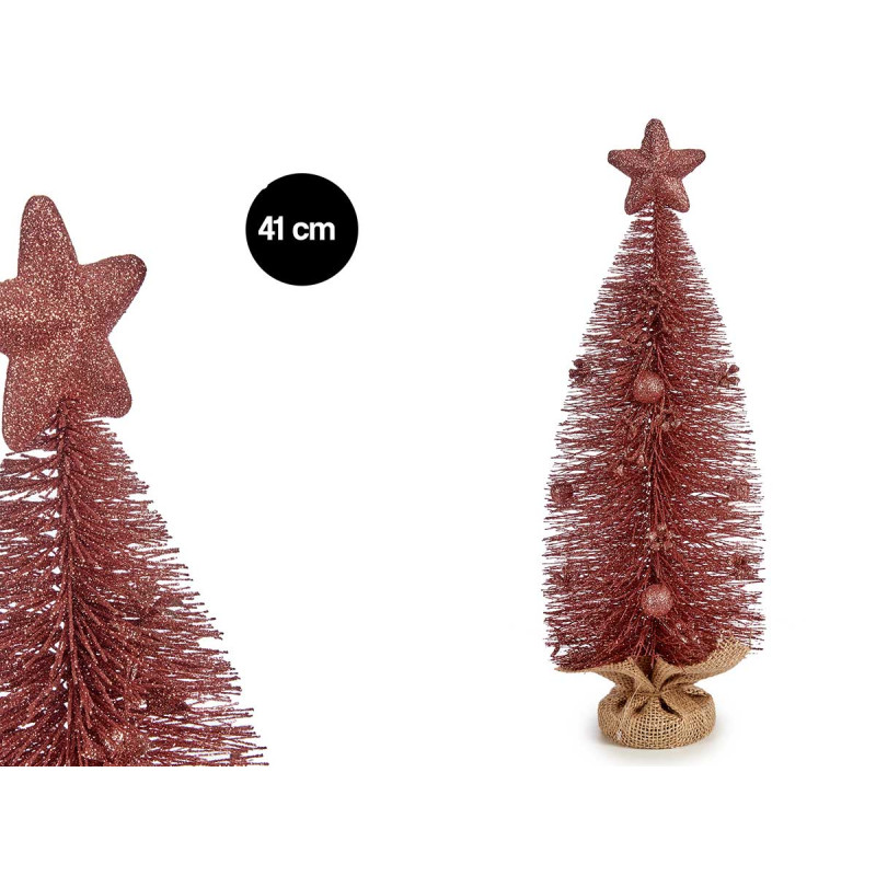ARBOL DE NAVIDAD COLOR ROSA 41CM