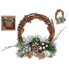 CHIRSTMAS WREATH 20,32CM SILVER