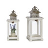 WHITE REJILLA SQUARE WOODEN LAMP