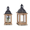 NATURAL REJILLA SQUARE WOODEN LAMP NATUR