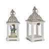 WHITE REJILLA SQUARE HIGHT WOODEN LAMP