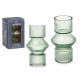 STRIPED VASE GREEN 