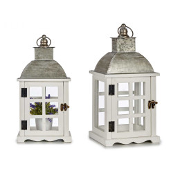 MEDIUM RECTANG WHITE WOOD LIGHT HIGHT