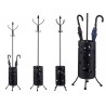 CABIDE COM PORTA GUARDA CHUVA METAL REDOND PRETO 
