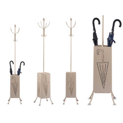 CABIDE COM PORTA GUARDA CHUVA METAL QUAD CREME 