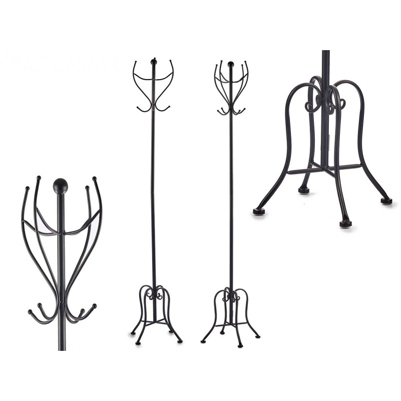 BLACK METAL COAT RACK