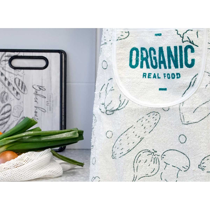 GREMBIULE PANNO DA CUCINA SPUGNA ORGANIC
