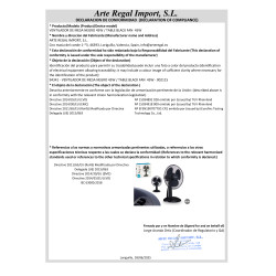 VENTILADOR DE MESA NEGRO 45W