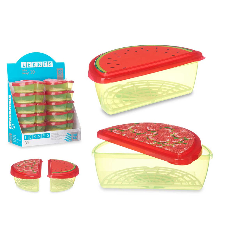 RECIPIENTE DESENHO MELANCIA E MORANGO 1.2 L