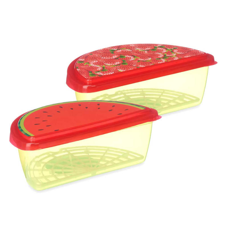RECIPIENTE DESENHO MELANCIA E MORANGO 1.2 L
