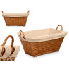 RECTANGULAR WICKER BASKET WITH HANDLES 
