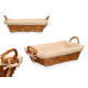 RECTANGULAR BASKET WITH HANDLES