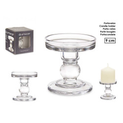 CANDELABRO CRISTAL BOLA S 9CM