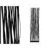 FOLDING SCREEN RODS BLACK