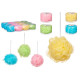BOULE ÉPONGE BAIN PVC BOX 4 COULEURS ASSORT