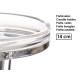 CANDELABRO A SFERA DI CRISTALLO M 14CM
