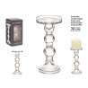 CANDELABRO A SFERA DI CRISTALLO L 18CM