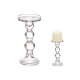CANDELABRO A SFERA DI CRISTALLO L 18CM