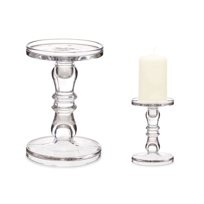 CANDELABRO CRISTAL ANILLO S 19CM